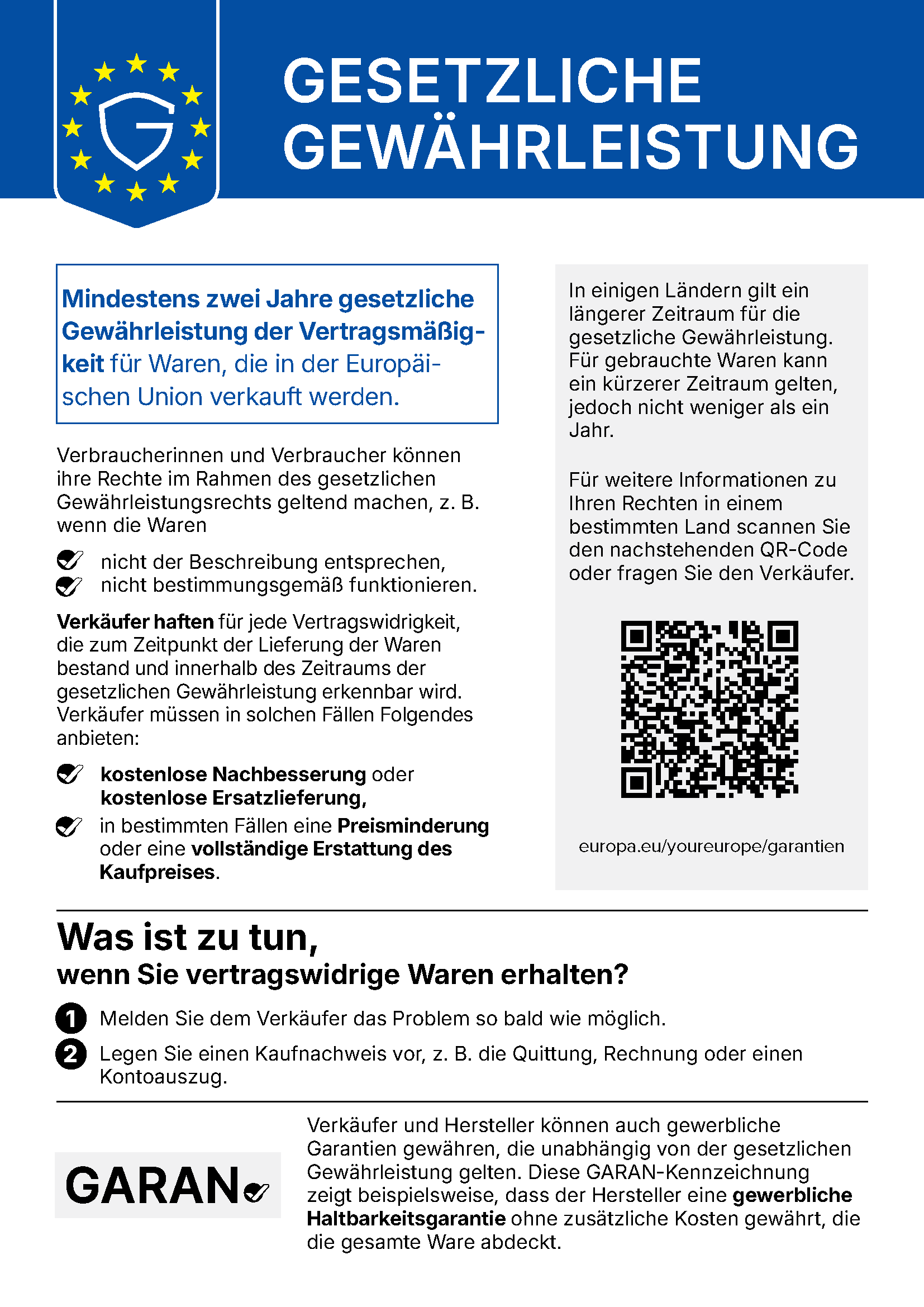 EU Garantielabel